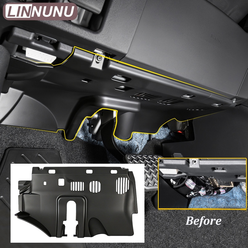 LINNUNU สําหรับ Toyota RAV4 XA60 2026 ไดร์เวอร์น้ํามันด้านข้าง Lower Anti-Kick Guard แผงสายไฟ ABS อุ