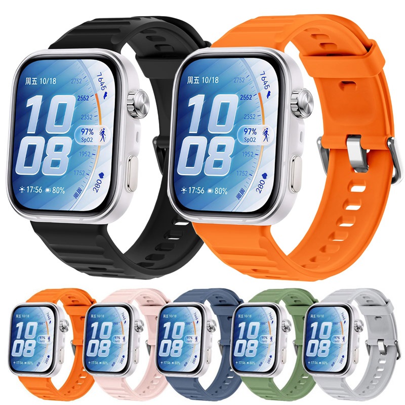 สายซิลิโคนสําหรับ Huawei Watch Fit 5 Pro Soft TPU Watchband เปลี่ยนสร้อยข้อมือสําหรับ Huawei Fit5 Pro Fit5Pro อุปกรณ์เสริมสมาร์ทวอทช์