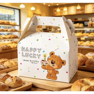 50pc ตัวกล่องขนมหวานใช้ครั้งเดียวหนาแน่น、กล่องขนมฝรั่งพกพา、กล่องบรรจุเค้กชิ้นเล็กสามเหลี่ยม/ เค้กมีหูหิ้ว ลายน่ารักหลายแบบ ขนมอเนกประสงค์ ใช้ได้ทุกร้านค้า - เบเกอรี่ กาแฟ ผลไม้ เครื่องเขียน คอสเมติก สะดวกซื้อ ร้านขายเสื้อผ้า ทนทานใช้งานได้ยาวนาน