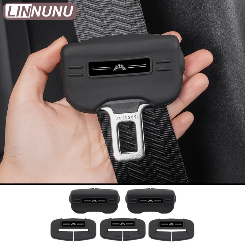 LINNUNU ซิลิโคนเข็มขัดนิรภัยสําหรับ Toyota RAV4 XA60 2026 Anti-Rattle Anti-Collision ภายในป้องกันรถอ