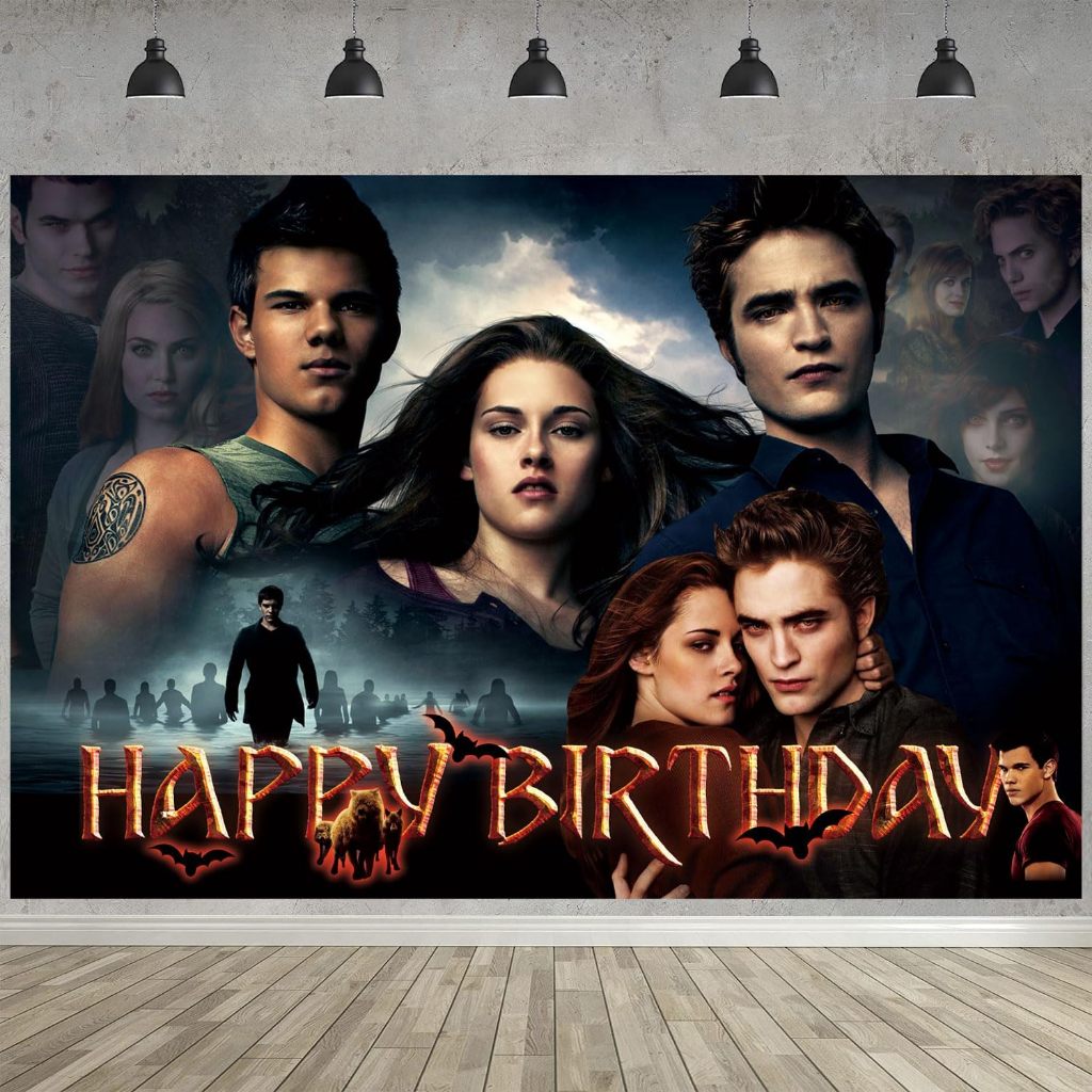 The Saga of Twilight Birthday Party ตกแต่ง,ฉากหลังถ่ายภาพปาร์ตี้ Twilight Vampire Merch Party ฉากหลั
