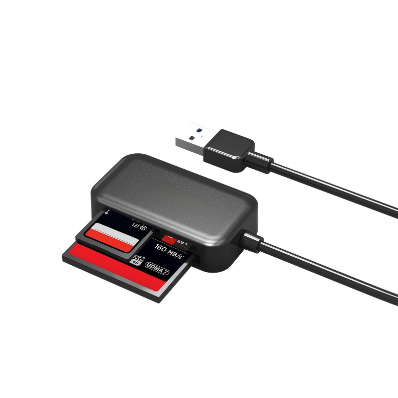 เครื่องอ่านการ์ด USB 3.0 3 in 1 SD/TF/CF การ์ด Super Speed(TC102)