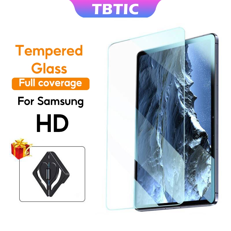 Tbtic ฟิล์มกระจกนิรภัยกันรอยหน้าจอ สําหรับ Samsung Tab S6 Lite P620 A9 S9 Plus 11 8.7 A8 S6 10.5 A7 Lite 10.4 S8 S7 11 FE 10.9