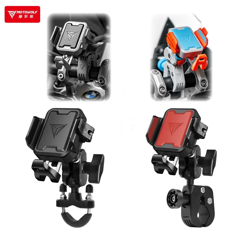 MOTOWOLF MH1 ที่วางโทรศัพท์มอเตอร์ไซค์ – Quick Lock, Anti-Shock, Universal Mount