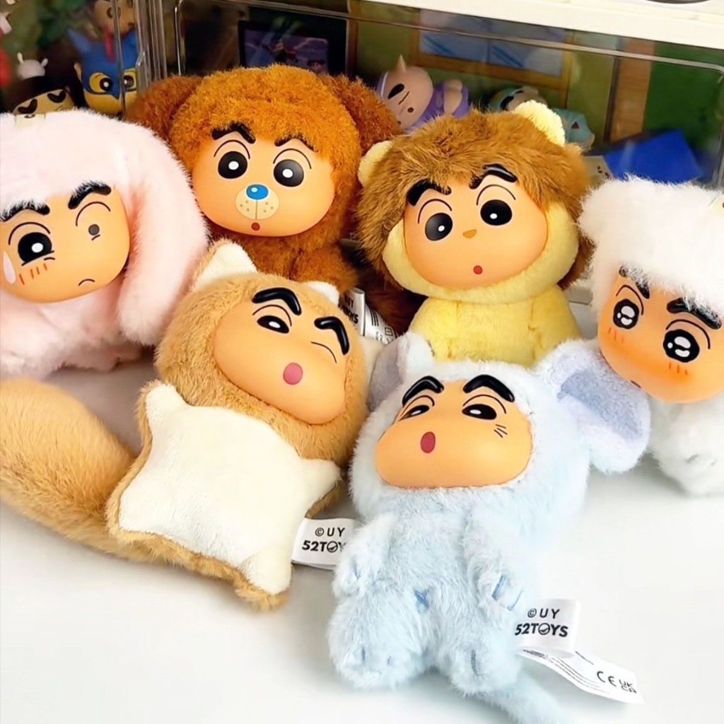 สินค้าลิขสิทธิ์แท้ Big Tails Crayon Shin-chan vol.02 Vinyl Plush Blind Box Fullset 6-in-1