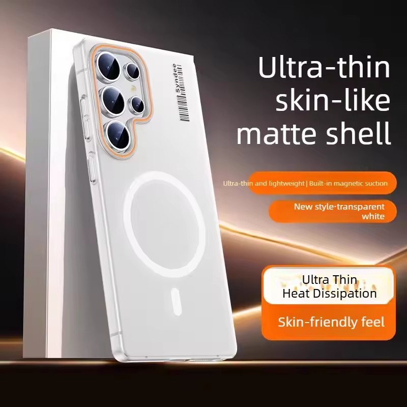 Frosted Skin Magnetic PC สําหรับ Samsung Galaxy S26 S25 S24 S23 S22 S21 Ultra Plus ฝาครอบกันกระแทก