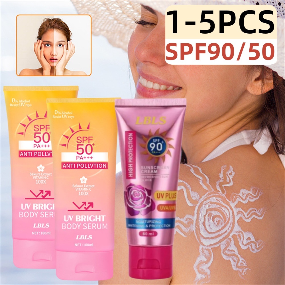 【ซื้อ 3 แถม2】 LBLS กันแดดตัว SPF50+ ครีมกันแดดทาหน้า กันน้ำ ป้องกันรังสียูวี🎀COD🎀ในสต็อก