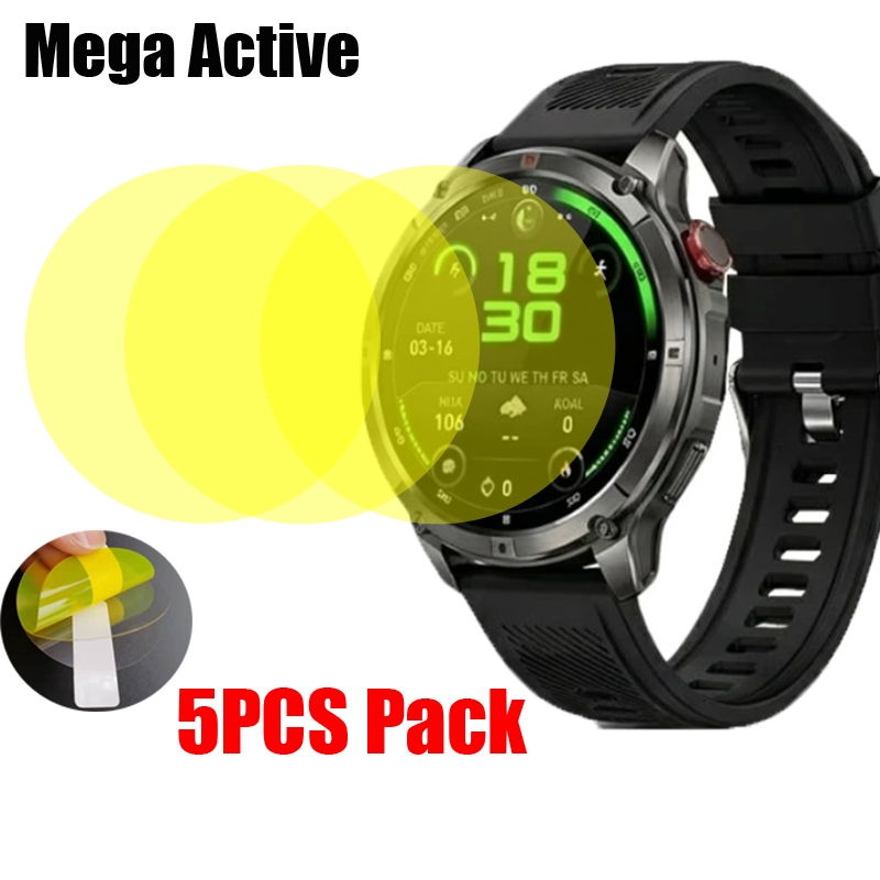 สําหรับ Axon Mega Active Screen Protector สมาร์ทนาฬิกาฝาครอบฟิล์มป้องกันโค้ง Soft HD Films