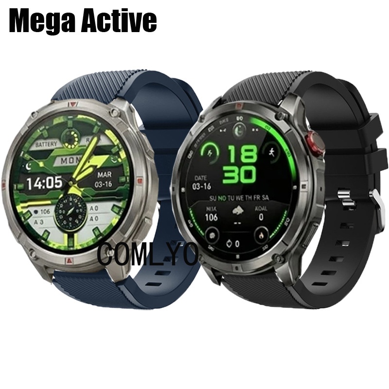 สําหรับ Axon Mega Active สายนาฬิกาอัจฉริยะซิลิโคน Softs Sports Men Band