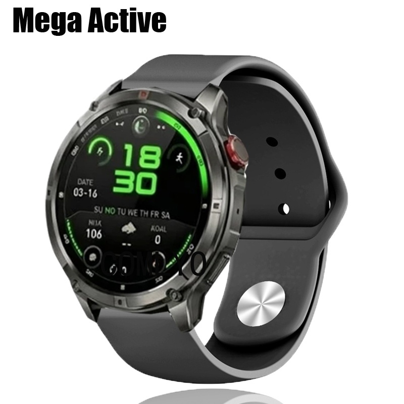สําหรับ Axon Mega Active สายนาฬิกาอัจฉริยะซิลิโคน Softs กีฬาสายรัดข้อมือกลางแจ้ง