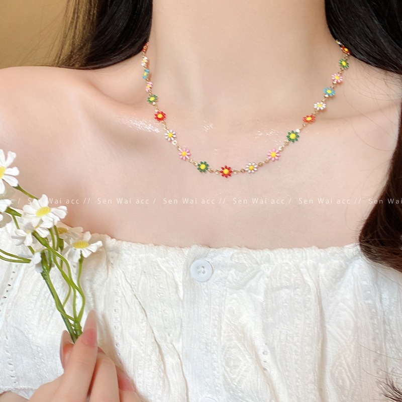 สร้อยคอและสร้อยข้อมือสำหรับเด็กผู้หญิง สีสันสดใส มีลวดลายหลากหลายสไตล์
