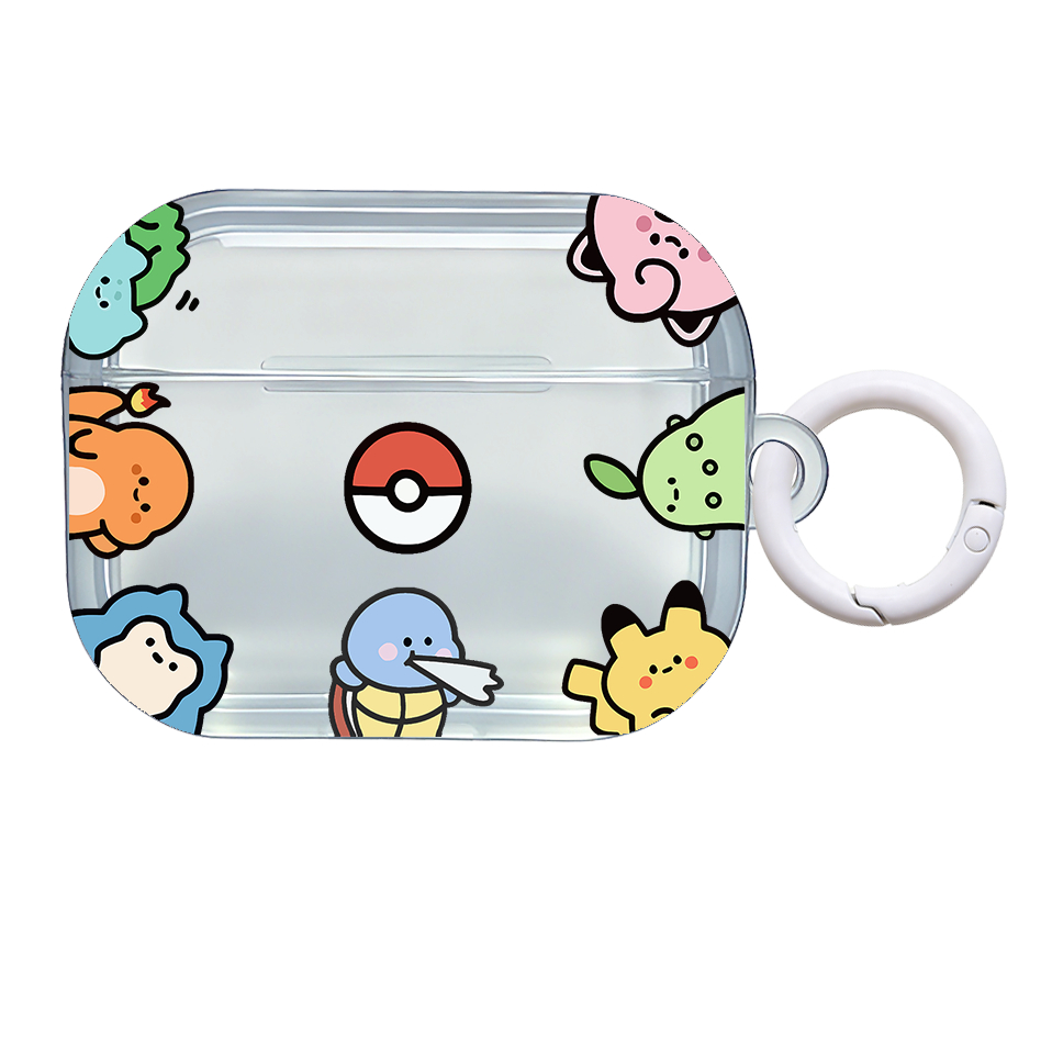 น่ารัก Pokemon สําหรับ AirPods Pro3 กรณี Charmander AirPods Pro2 กันกระแทกรูปสี่เหลี่ยมผืนผ้าหูฟังสําหรับ AirPods Pro3 4/4 (ANC) Pro2 3 Pro 2/1