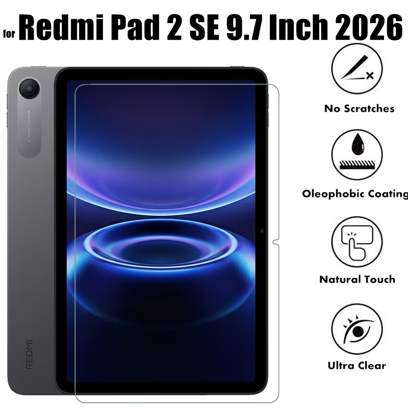 สําหรับ Xiaomi Redmi Pad 2 SE 9.7 นิ้ว 2026 แท็บเล็ต 9H กระจกนิรภัยป้องกันรอยขีดข่วนป้องกันหน้าจอ