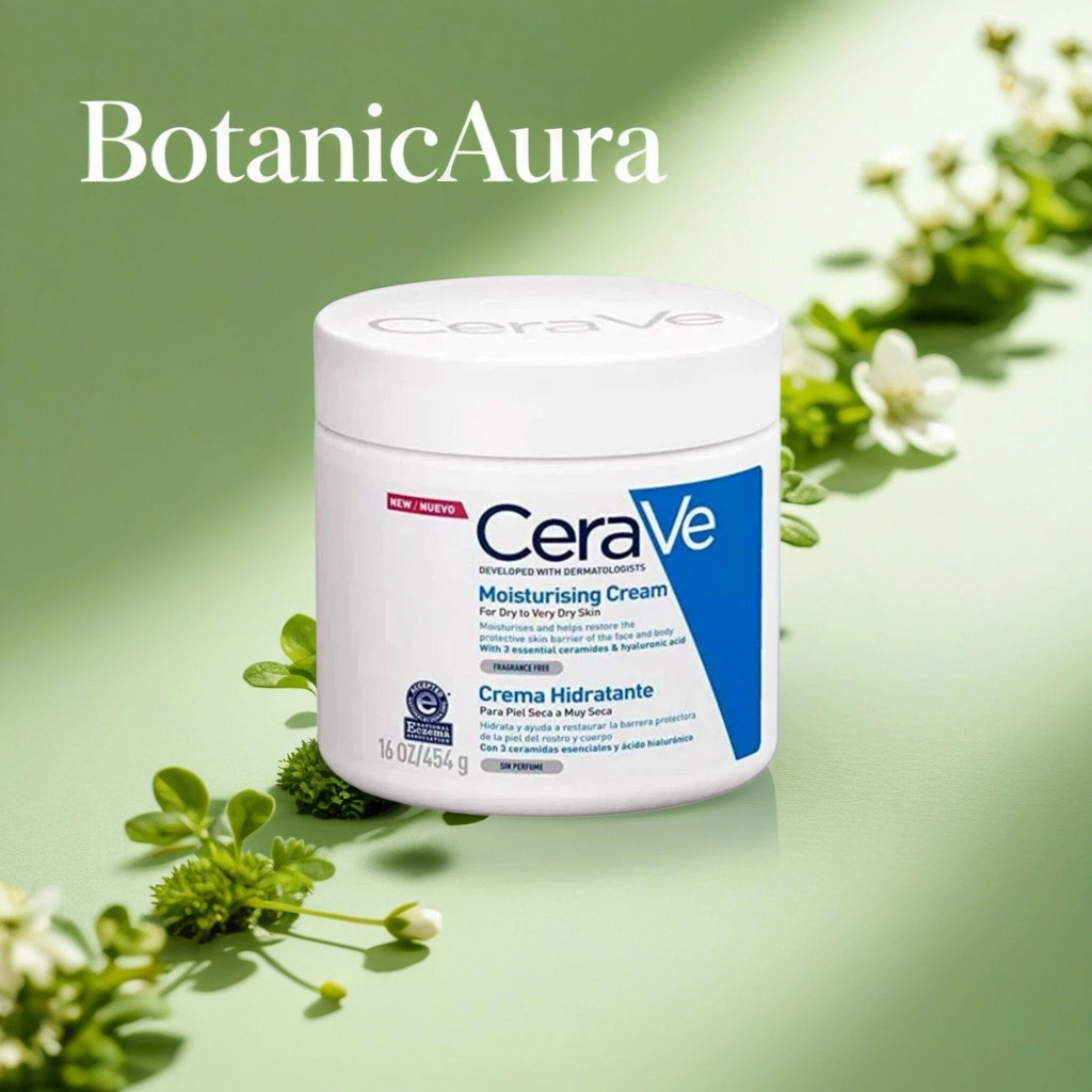 CeraVe Moisturising Cream 454g, Winter Dry Skin Saviour, Full-Body Barrier Repair Cream