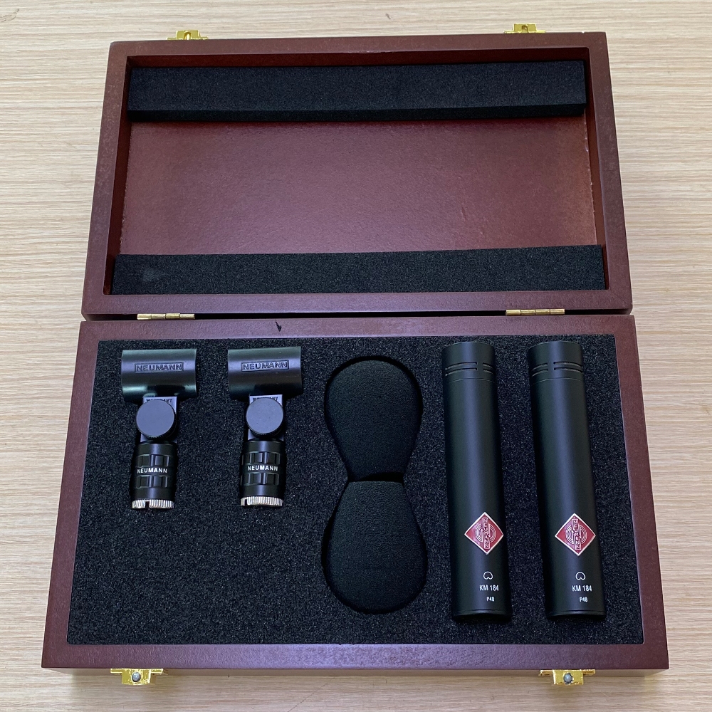 Neumann KM184 ไมโครโฟนขนาดเล็ก ไมโครโฟนคอนเดนเซอร์ไดอะแฟรมขนาดเล็กแบบ State-of-the-art, ชุดสเตอริโอ 