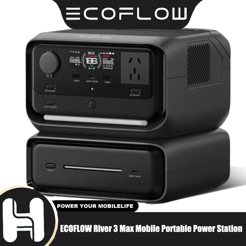 ECOFLOW River 3 Max 600W 572Wh Mobile Portable Power Station Fast Charging Mobile Outdoor Power Bank