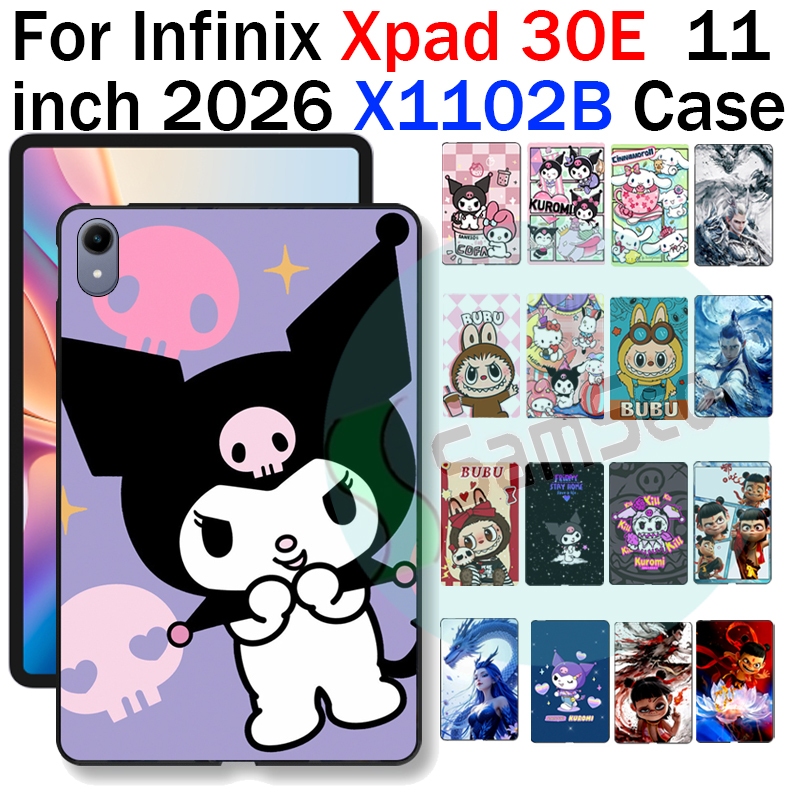 สําหรับ Infinix XPad 30E FHD + 11.0 2026 X1102B X Pad 30e นุ่มการ์ตูน TPU แฟชั่นชายแดนกันกระแทก