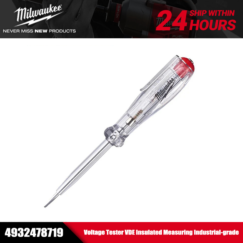 Milwaukee 4932478719 เครื่องทดสอบแรงดันไฟฟ้า VDE ฉนวนวัดเครื่องมือมือเกรดอุตสาหกรรม