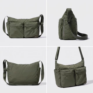 LEZOOM ผู้ชายและผู้หญิง Casual Crossbody กระเป๋าไหล่เดี่ยว สไตล์กันน้ําขนาดใหญ่ความจุกระเป๋า