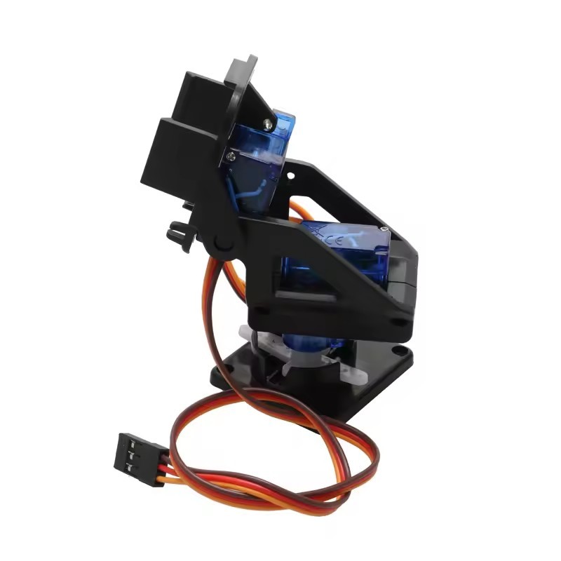 1เซ็ตคู่เพลาServo Gimbal Anti-Vibrationกล้องแพลตฟอร์มPTZ Pan/Tilt 2PCS 9G ServoสําหรับFPV Droneอะไหล่ประกอบ