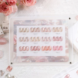 พร้อมส่ง มี 5 รุ่น เจลเล็บ RABIA Satin Cat Eye 12 สี โทนสุภาพ หวานละมุน เซ็ตเดียวครบทุกสไตล์ซัมเมอร์ เจลแคทอายเนื้อซาติน สีลูกแก้ว ฟรีชาร์ทสี