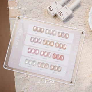 พร้อมส่ง มี 5 รุ่น เจลเล็บ RABIA Satin Cat Eye 12 สี โทนสุภาพ หวานละมุน เซ็ตเดียวครบทุกสไตล์ซัมเมอร์ เจลแคทอายเนื้อซาติน สีลูกแก้ว ฟรีชาร์ทสี