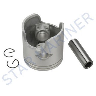 6H4-11636-01-00 ลูกสูบชุด (+0.50MM O/S) 7.5MM สําหรับ Yamaha Outboard 2T 25HP 40HP 50HP 6H4-11636 6H