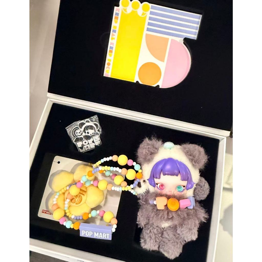[คลังสินค้าพร้อมใหม่เอี่ยม] SKULLPANDA Bear Idle/15th Anniversary Plush Vinyl Doll Pendant Figure Ha