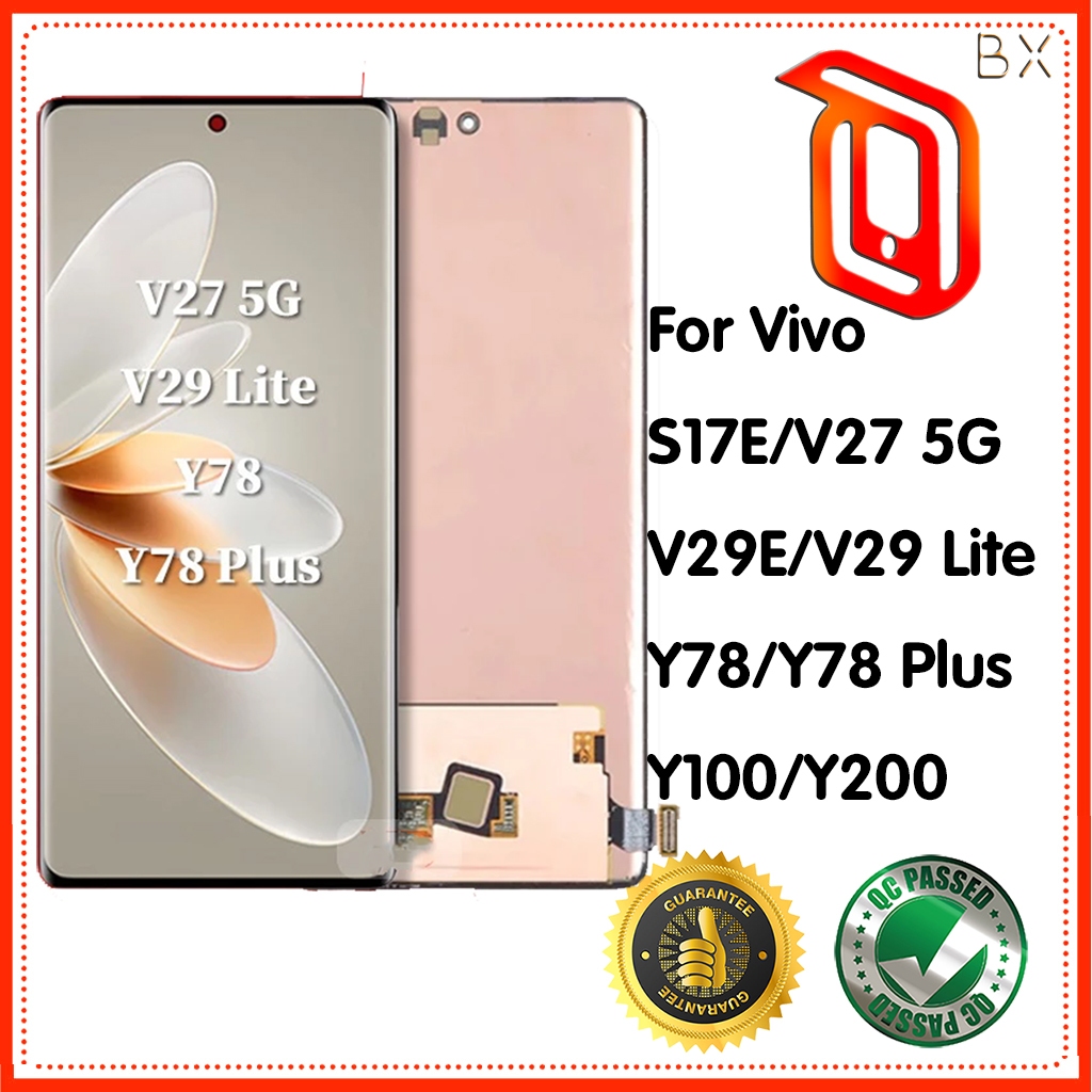 TFT สําหรับ Vivo S17E/V27 5G/V29E/V29 Lite/Y78 Plus/Y100/Y200/S16/S16Pro หน้าจอแสดงผล LCD