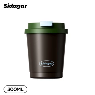 Sidagar Mini แก้วกาแฟ 300มล สแตนเลส 316 แก้วกาแฟร้อน แก้วเก็บความเย็น Coffee Cup