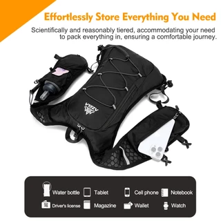 8L Running Hydration Vest กระเป๋าเป้สะพายหลังผู้ชายผู้หญิงกีฬากลางแจ้งกระเป๋า Trail Marathon Jogging เดินป่ากระเป๋าเป้สะพายหลัง