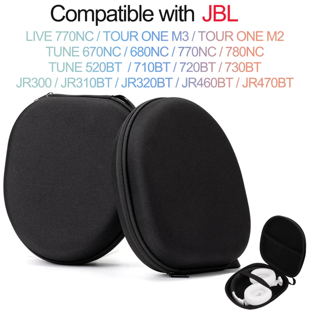 สําหรับ JBL TUNE 670NC 770NC 730BT 710BT 720BT 520BT LIVE 770NC TOUR ONE M3 M2 JR310BT JR320BT JR460BT JR470BT แบบพกพาชุดหูฟังกระเป๋าเดินทางกันกระแทก Hard Shell กระเป๋า