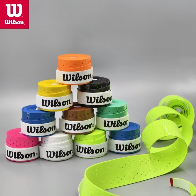 3 ชิ้น Wilson ไม้เทนนิส Overgrip เหงื่อ Band Absorption เทนนิสไม้แบดมินตันมือกาวเทนนิส Grip Pu Non Slip Overgrip