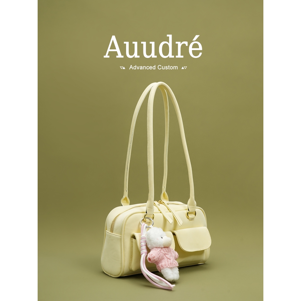 Auudre Niche Yellow One-Shoulder Underarm Bag กระเป๋าพร็อพทํางานหญิง