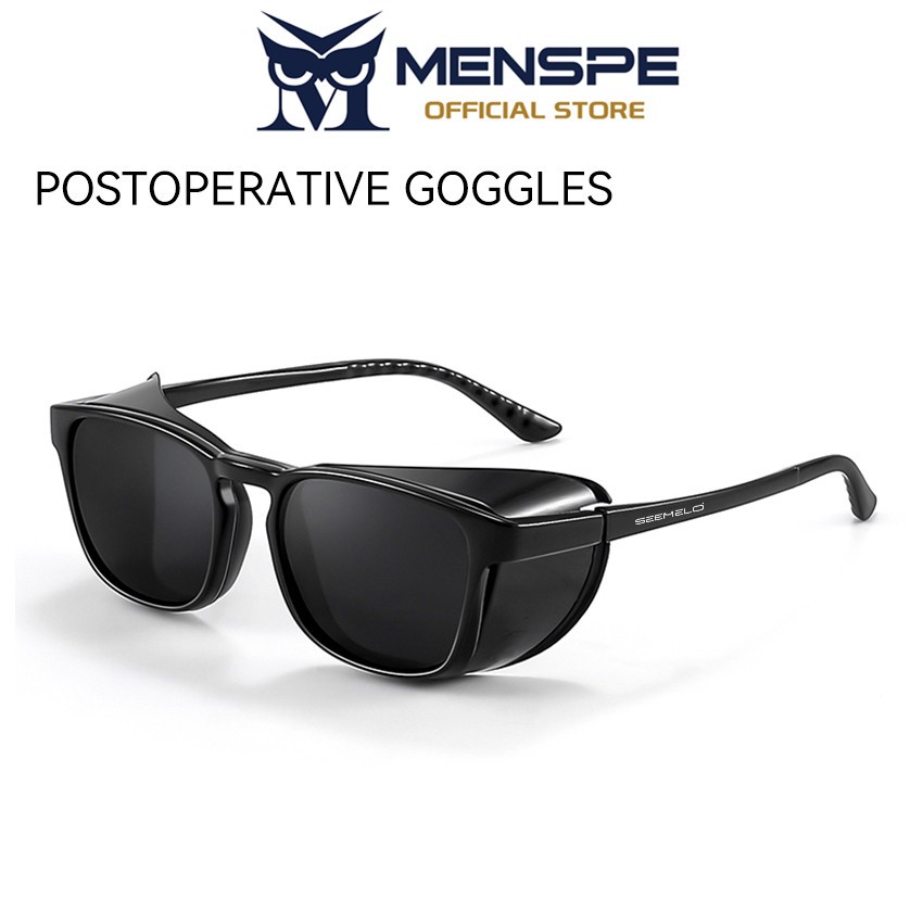 MENSPE แว่นกันแดดป้องกันดวงตาชุดสําหรับหลังการผ่าตัด Cataract การผ่าตัดสายตาสั้น Anti Blue Light Ultraviolet Anti Pollen แว่นตาทราย