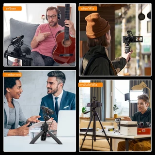 COMICA VM10 Pro Shotgun Microphone Plug and Play แบบไม่มีแบตเตอรี่พร้อม Shock Mount, Gain Control และ Wind Muff, ไมโครโฟนวิดีโอสําหรับสมาร์ทโฟน, กล้อง DSLR, Comp