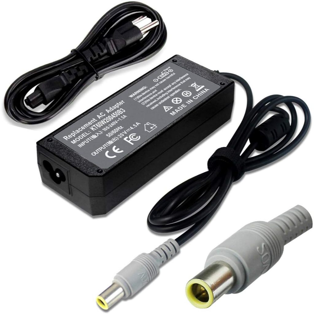 90W 20V 4.5A อะแดปเตอร์ AC Charger ใช้งานร่วมกับ Lenovo Thinkpad T60 T61 T400 T410 T420 T430 T500 T5