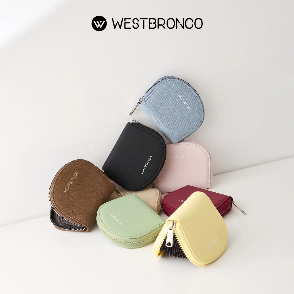 WESTBRONCO ลิลลี่(Lily) - กระเป๋าสตางค์ใส่เหรียญ พกพาสะดวก สำหรับผู้หญิง จาก มีช่องใส่บัตร 11 ช่อง กระเป๋าเป็นแบบซิปขนาดกะทัดรัด น้ำหนักเบา ทำจากไนลอนกันน้ำ