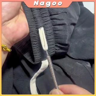 Nagoo สปริงเข็มร้อยยางยืด เข็มร้อย คลิปตะขอกลึงเชือก ดึงยางขอบกางเกง Rope Threading Tool