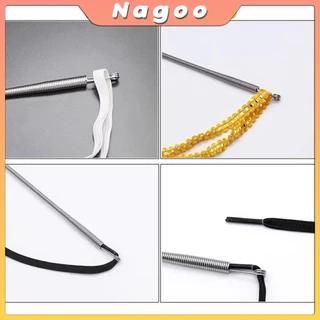 Nagoo สปริงเข็มร้อยยางยืด เข็มร้อย คลิปตะขอกลึงเชือก ดึงยางขอบกางเกง Rope Threading Tool