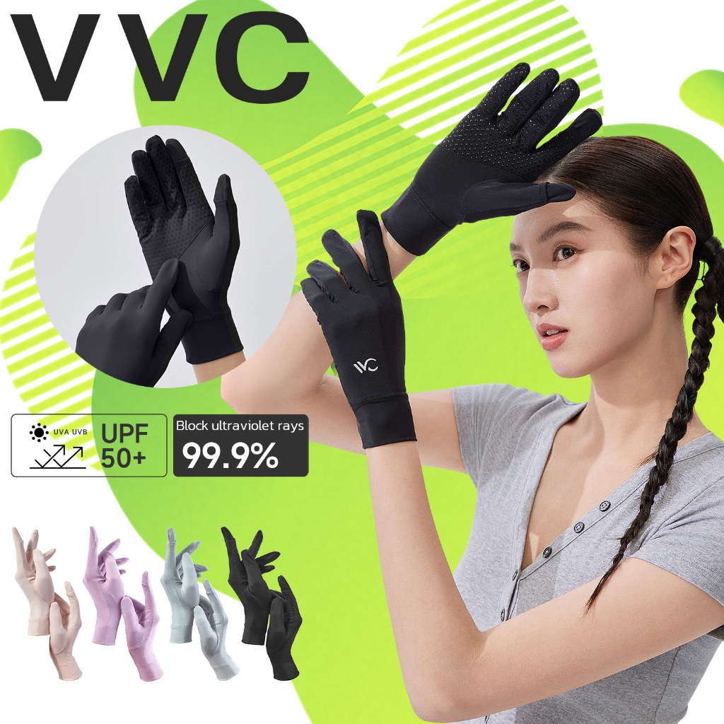VVC ถุงมือกันแดดสำหรับผู้หญิง ระบายอากาศดี บางเบา สำหรับขี่จักรยานและกิจกรรมกลางแจ้ง