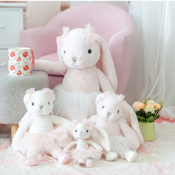 Gabriel Rabbit Plush DollSoft ตุ๊กตาสัตว์, Cuddly Sleep Companion, ของเล่นตุ๊กตา Comfort, ของขวัญวัน