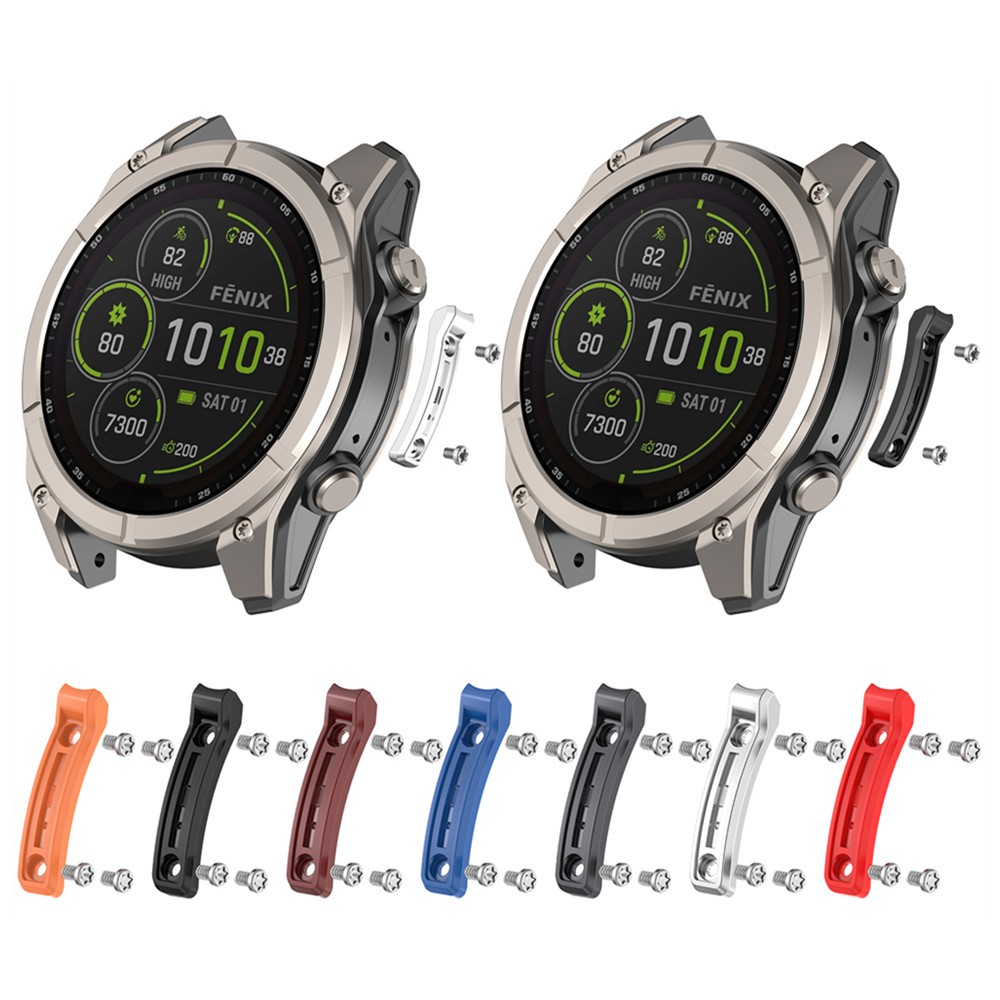แถบกันชนสําหรับ GARMIN Fenix 8 / Tactix 8 / Quatix 8 นาฬิกากันชนด้านข้าง Guard Alloy Protector อุปกร