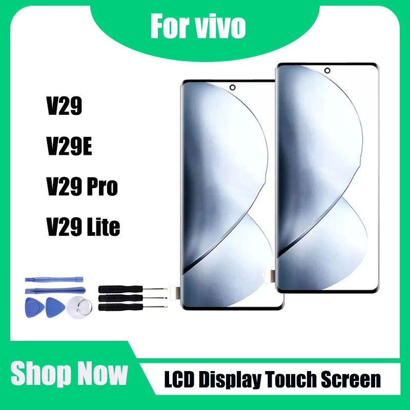 AMOLED สําหรับ vivo V29 V29E V29 Pro V29 Lite จอแสดงผล LCD หน้าจอสัมผัสเปลี่ยน
