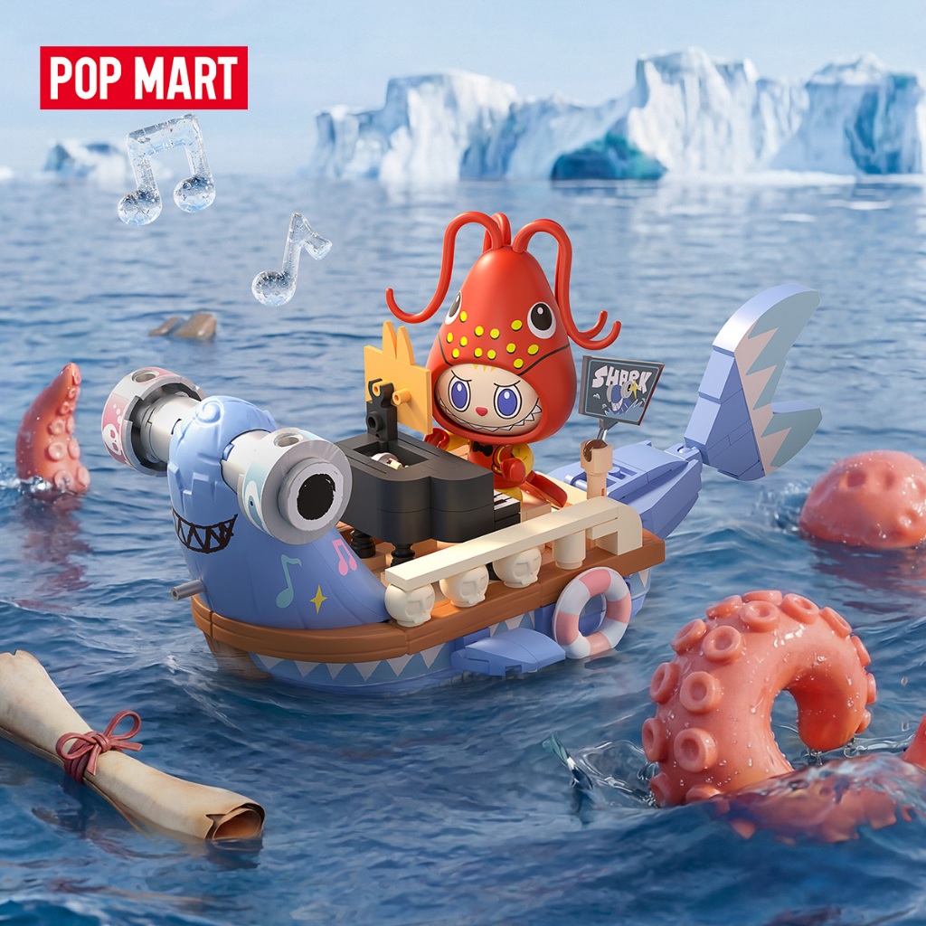POP MART THE MONSTERS Chasing Mermaids Series Blocks-The Tiny Hammerhead