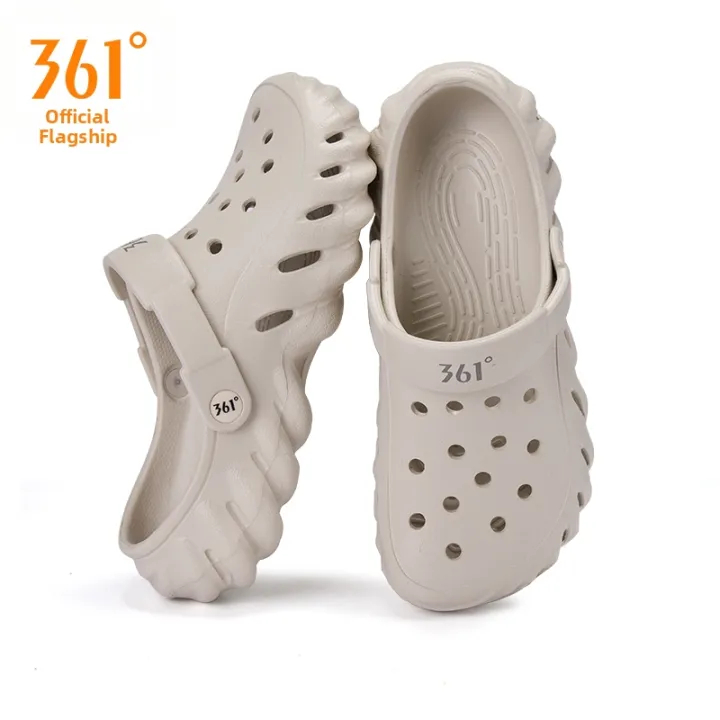 361 Degrees HanJiang Clogs สําหรับผู้ชายรองเท้าแตะสําหรับผู้หญิง EVA ลื่นกันน้ําน้ําหนักเบารองเท้าแตะชายหาดกลางแจ้ง