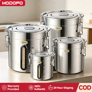 304 Stainless Food Storage Rice Dispenser Metal Bucket Large Capacity Storages Insulation Commercia