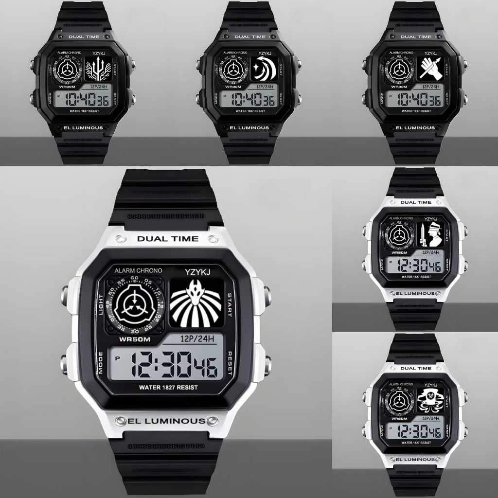 SCP Foundation Mobile Task Force Watch Monster Shelter Peripheral Modified Small Square Shock-resistant Watch