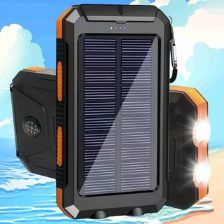 🚀【รับประกัน 5 ปี】🎁150,000mAh Solar powerbank ชาร์จเร็ว 66W แท้ 100% พาวเวอร์แบงค์ สายชาร์จ type c