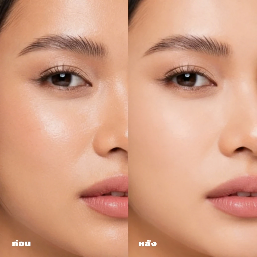 JMCY กระดาษซับมัน 3-in-1 พร้อมพัฟและกระจก พกพาสะดวก thumbnail 5